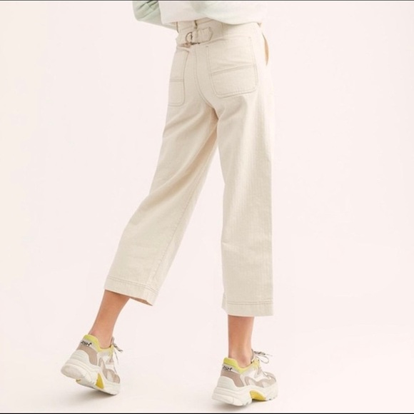 Free People Pants - Saturday Sun Straight Leg Trousers Free People